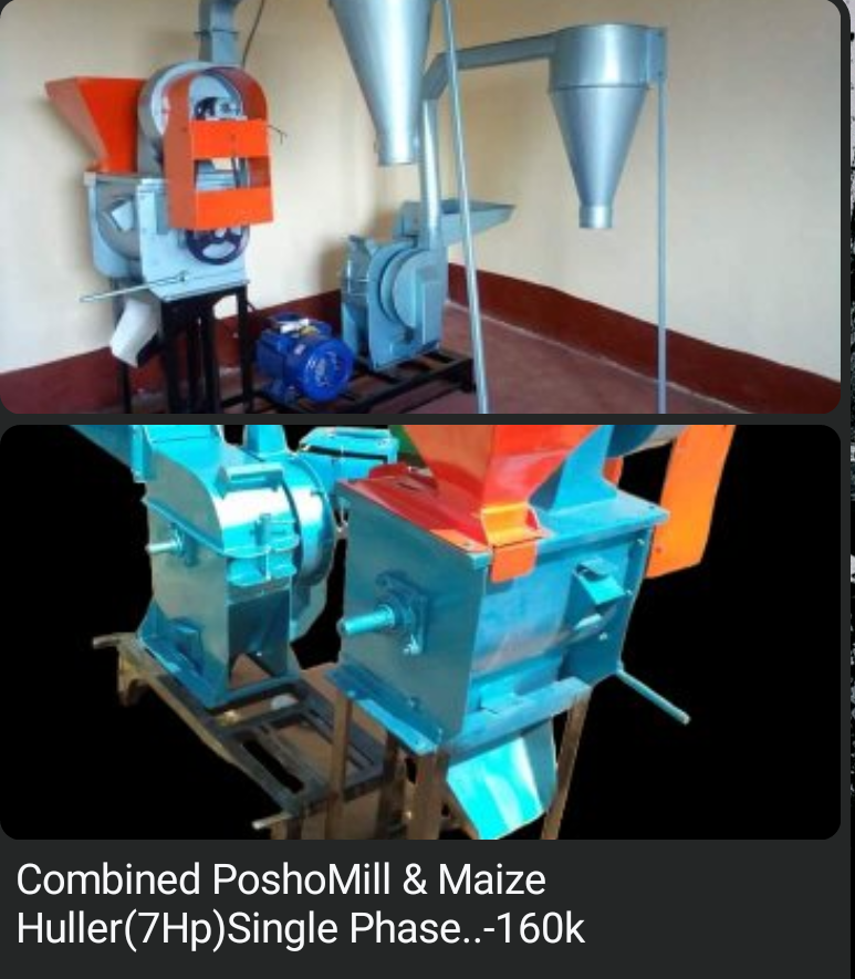 Combined Posho Mill & Maize Huller